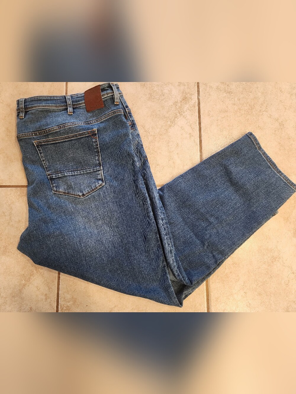Tommy Bahama Classic Men's Blue Denim Straight Leg Big and Tall Jeans New 48x30